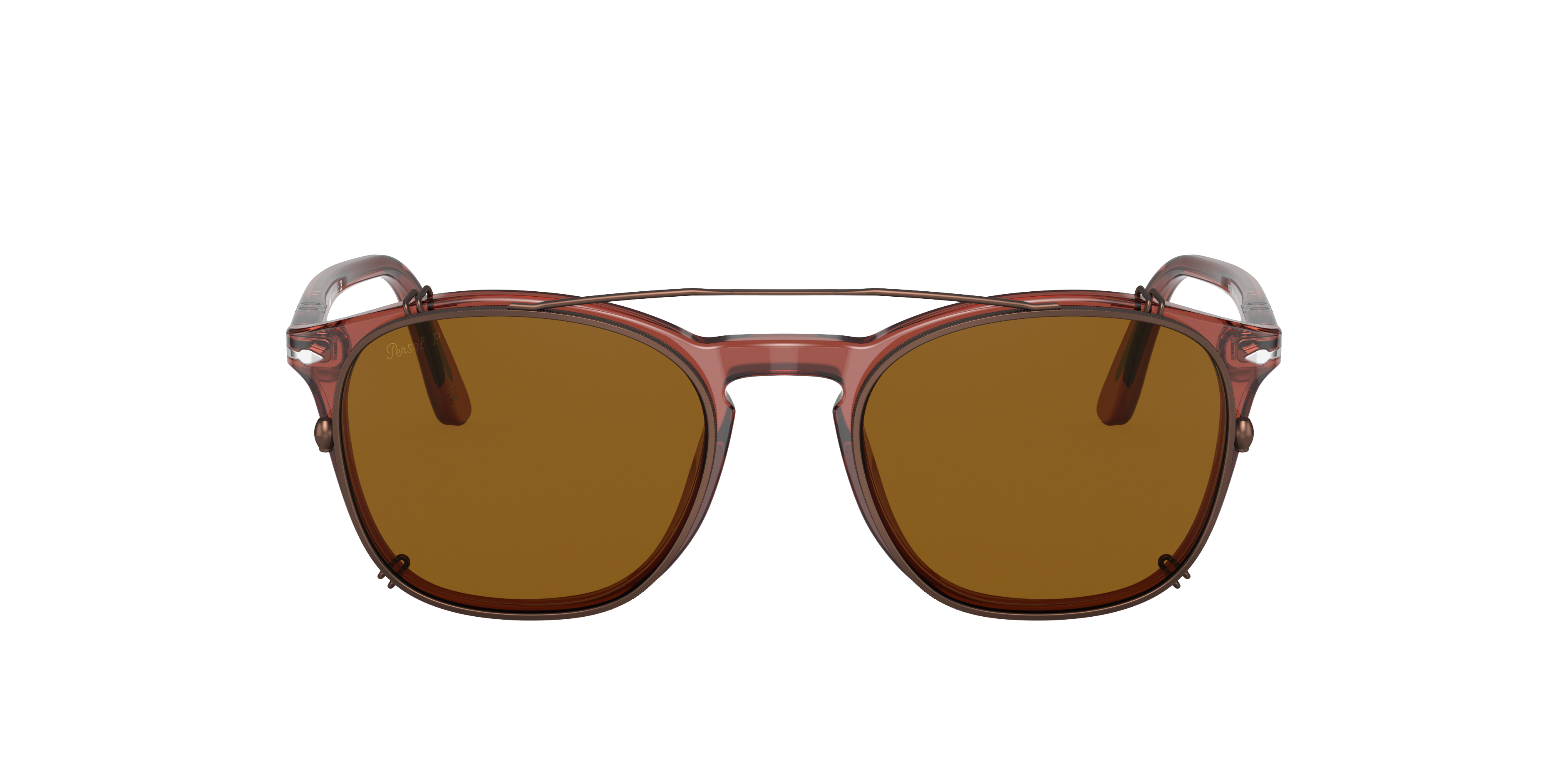 Clip-on PO3007C - Marrone - Polar Marrone - Metallo | Persol Suisse