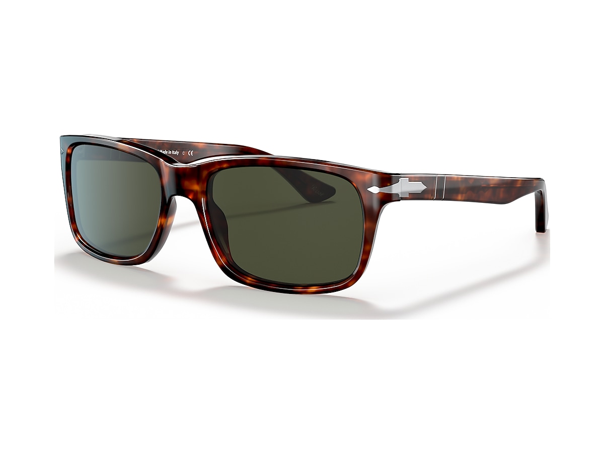 Lunettes De Soleil Persol Havana 3150-S Polarizadas - Rondes, Noir, Gris - Neuves Avec Boîte