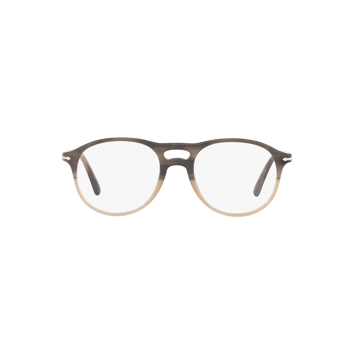 Persol PO3202V Eyeglasses in Brown Striped Beige