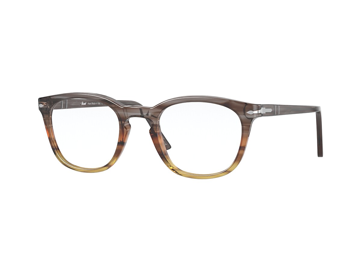 Persol PO3258V Eyeglasses in Striped Brown | Persol® Persol USA