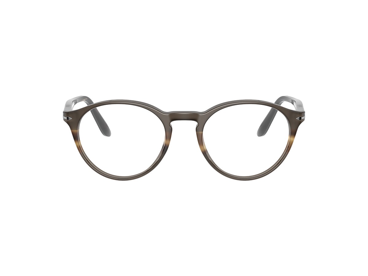 Persol PO3092V Eyeglasses in Black Striped Grey | Persol® Persol 