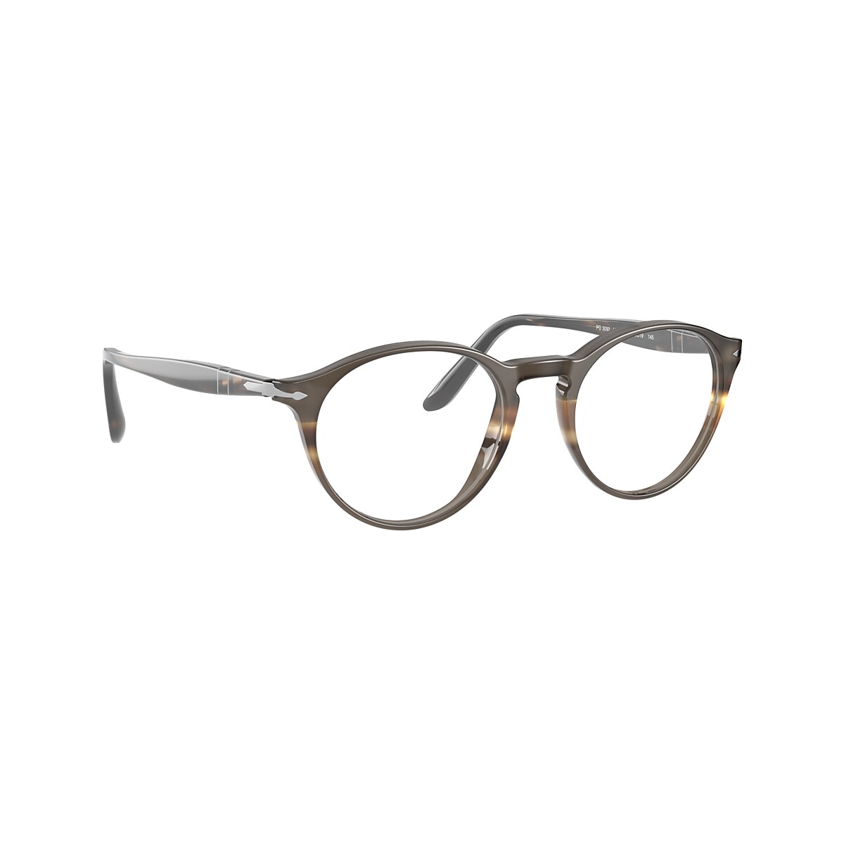 Persol PO3092V Eyeglasses in Black Striped Grey | Persol® Persol USA