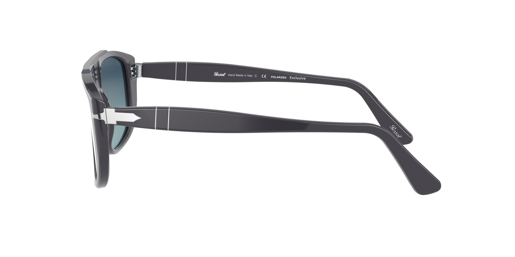 Lunettes de soleil pour les visages ovales PO3261S - Gris - Polarisé  Dégradé Bleu Clair - Acétate | Persol France