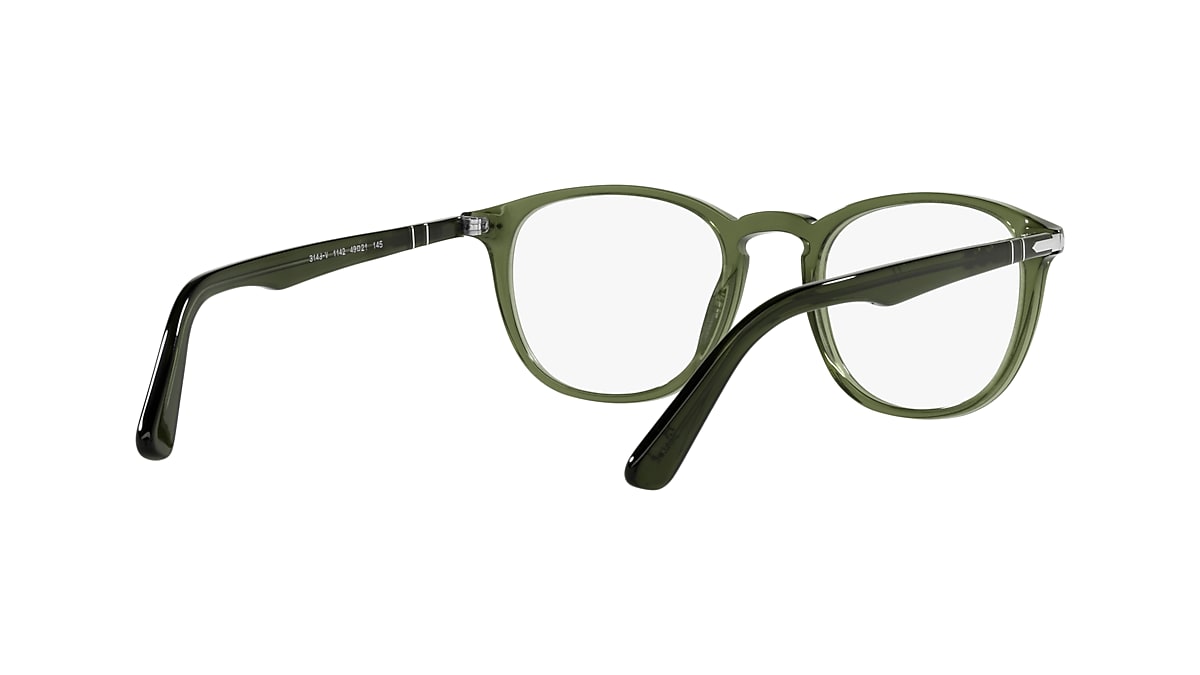 Persol PO3143V Rectangle Prescription Eyeglass Frames， Smoke/Demo