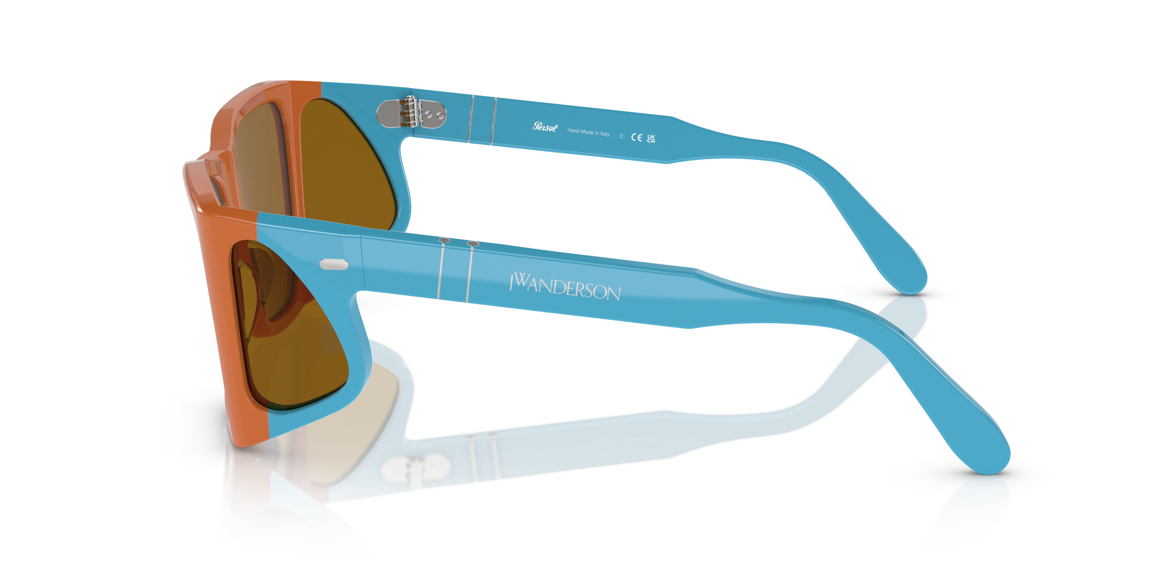 Occhiali Da Sole PO0009 - Arancione - Marrone - Acetato | Persol Italia