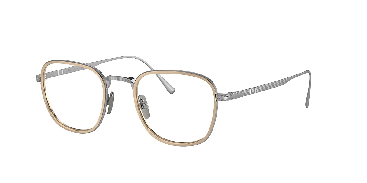 Gafas de Vista PO5007VT - Silver/Gold - Clear - Titanium | Persol  