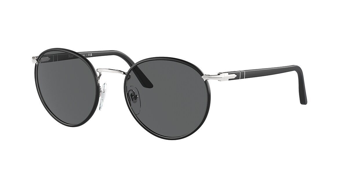 Persol PO2422SJ Sunglasses in Silver Matte Black Persol Persol United Kingdom