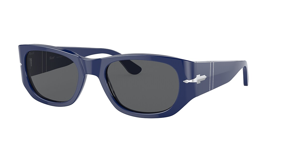 Lunettes de Soleil PO3307S Bleu Gris Fonc Ac tate Persol