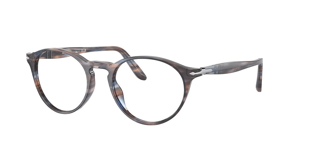 Persol PO3092V Eyeglasses in Striped Blue | Persol® Persol USA